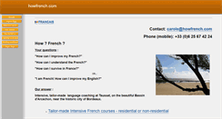 Desktop Screenshot of howfrench.com